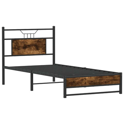 Giroletto senza Materasso Rovere Fumo 80x200 cm in Truciolato