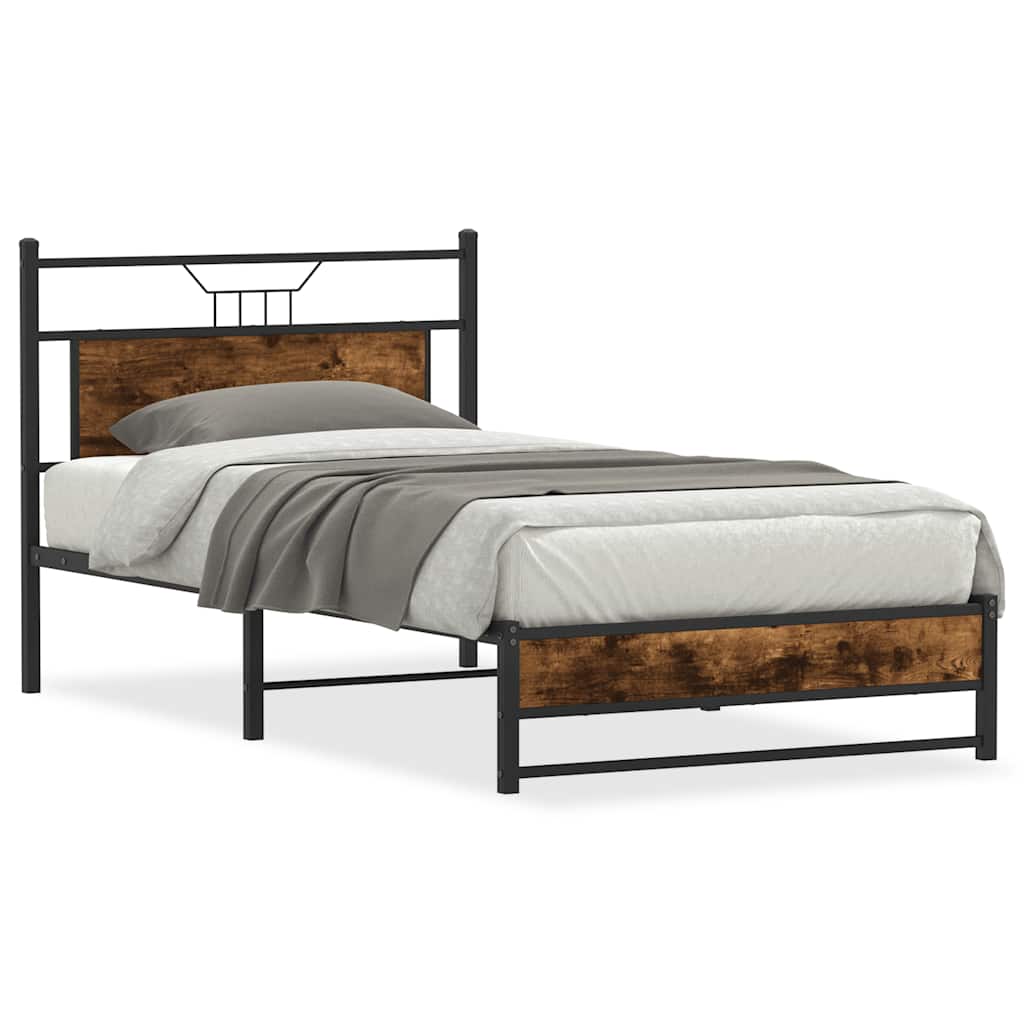 Giroletto senza Materasso Rovere Fumo 107x203 cm in Truciolato