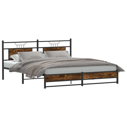Giroletto senza Materasso Rovere Fumo 160x200 cm in Truciolato