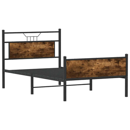 Giroletto senza Materasso Rovere Fumo 107x203 cm in Truciolato