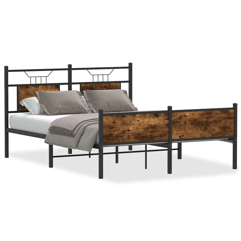Giroletto senza Materasso Rovere Fumo 137x190 cm in Truciolato