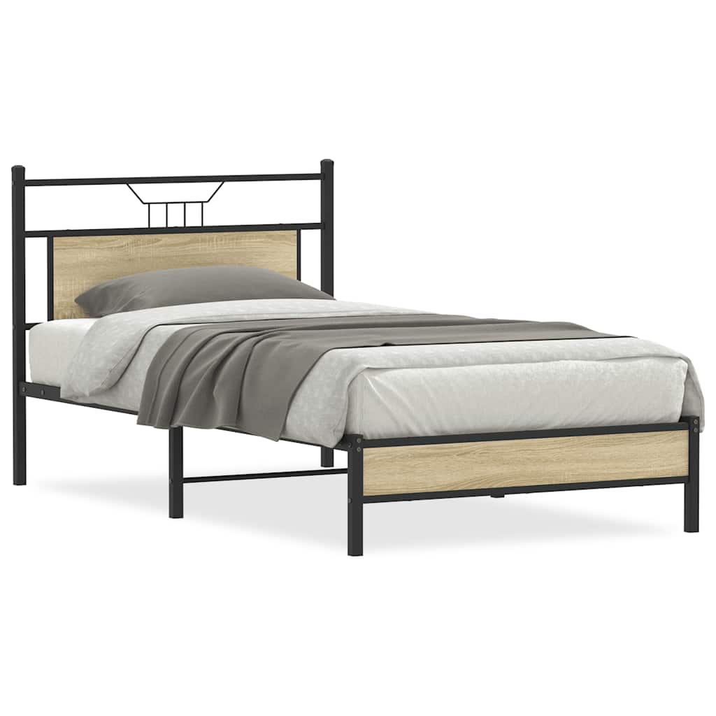 Giroletto senza Materasso Rovere Sonoma 107x203cm in Truciolato