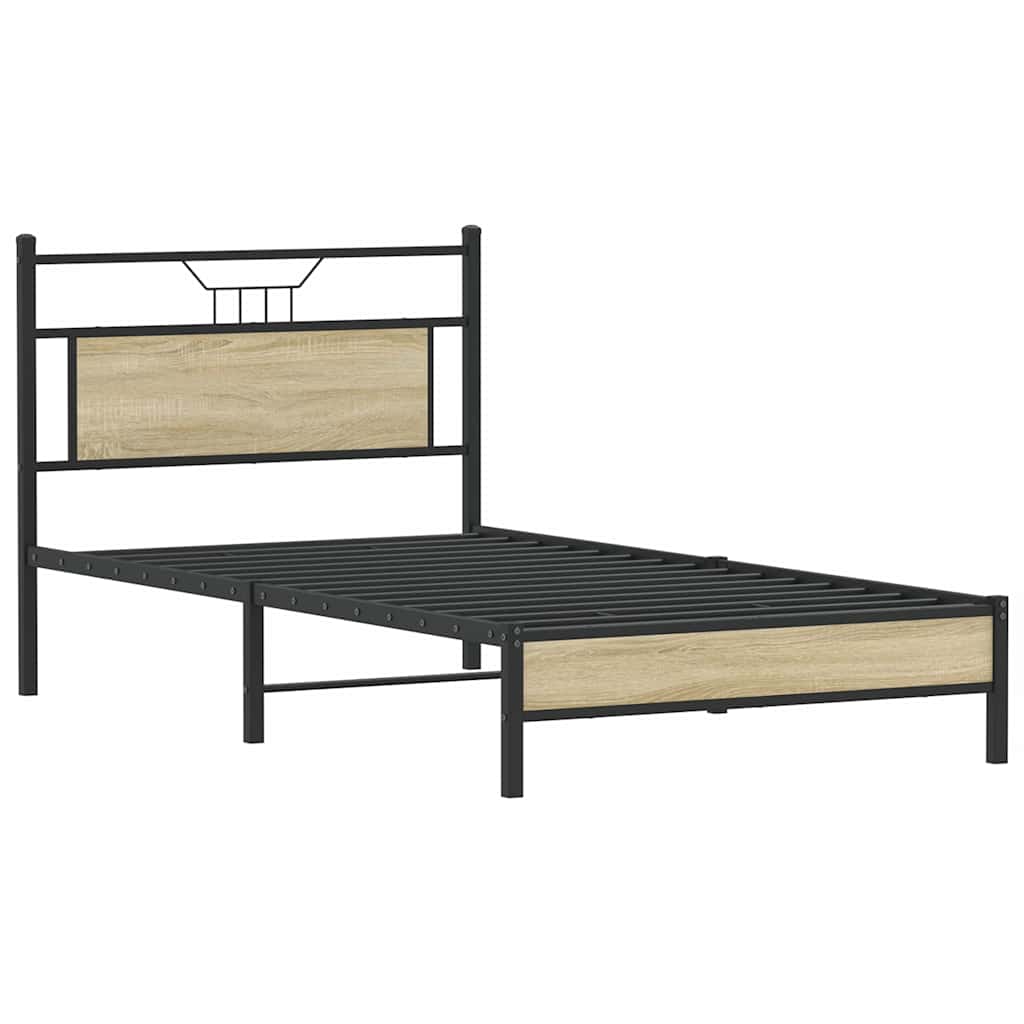 Giroletto senza Materasso Rovere Sonoma 107x203cm in Truciolato