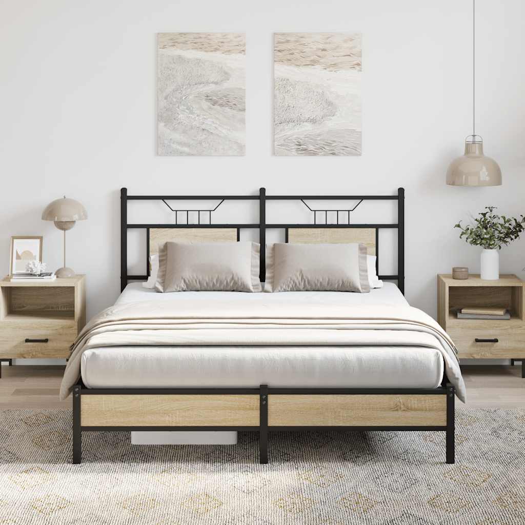Giroletto senza Materasso Rovere Sonoma 150x200cm in Truciolato
