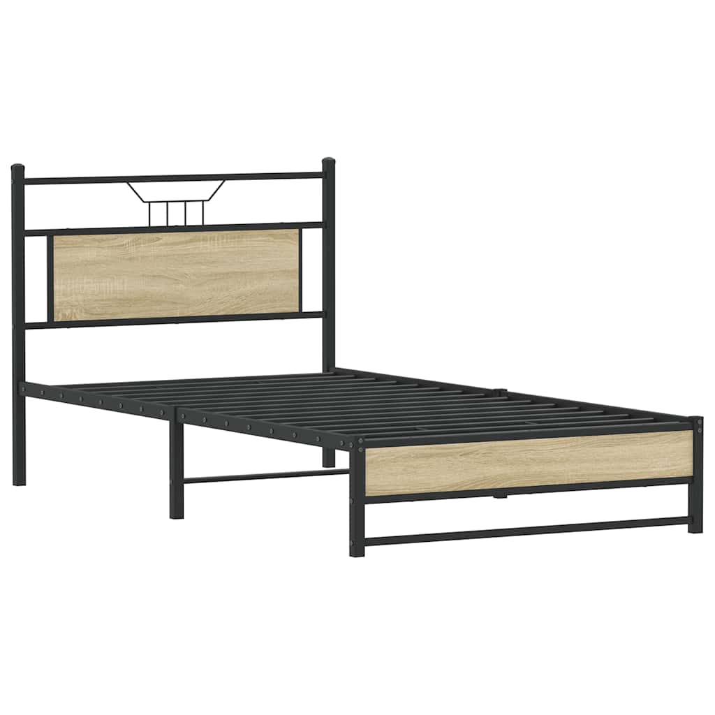 Giroletto senza Materasso Rovere Sonoma 107x203cm in Truciolato