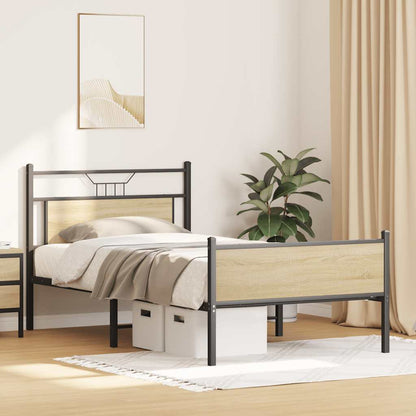 Giroletto senza Materasso Rovere Sonoma 107x203cm in Truciolato