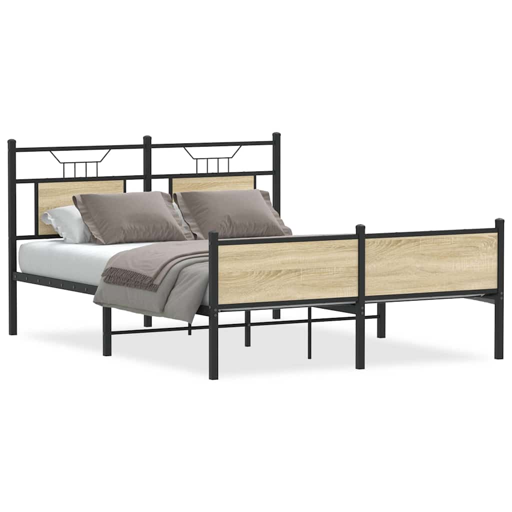 Giroletto senza Materasso Rovere Sonoma 137x190cm in Truciolato