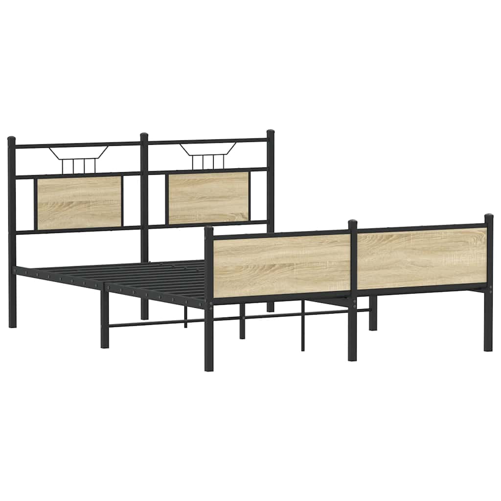 Giroletto senza Materasso Rovere Sonoma 137x190cm in Truciolato