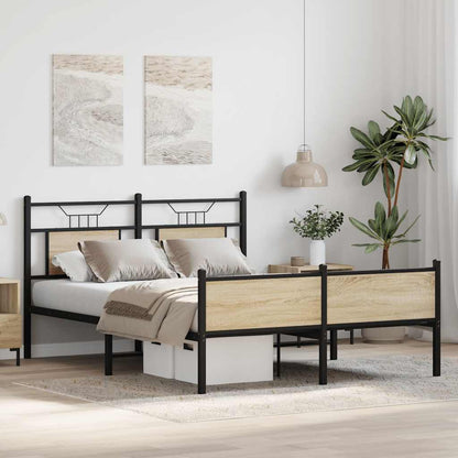 Giroletto senza Materasso Rovere Sonoma 137x190cm in Truciolato