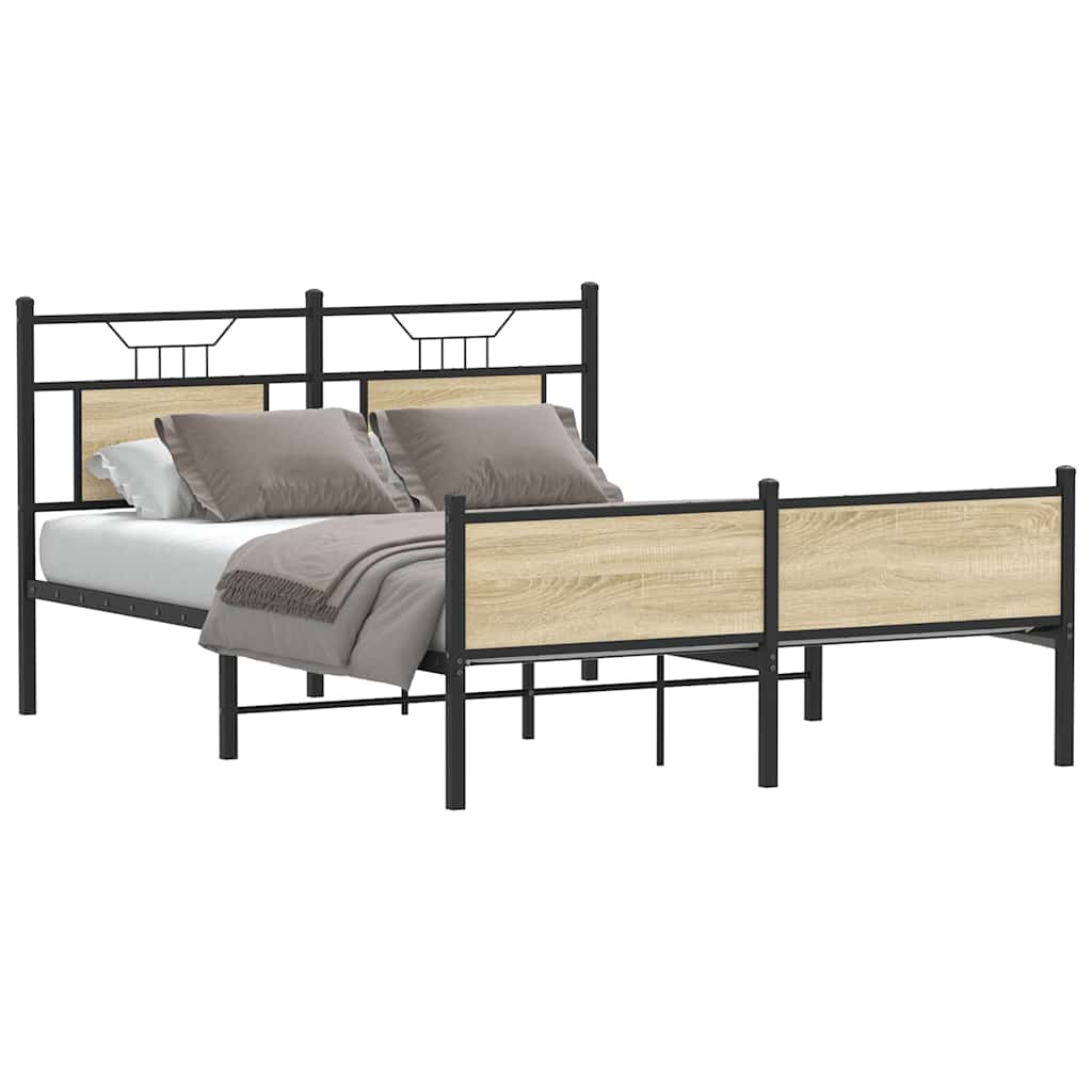 Giroletto senza Materasso Rovere Sonoma 140x190cm in Truciolato