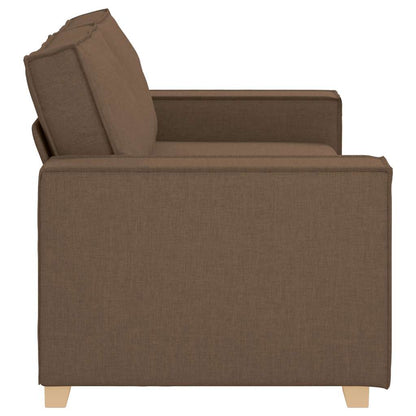 Divano a 2 posti Marrone 180x78x84 cm Tessuto