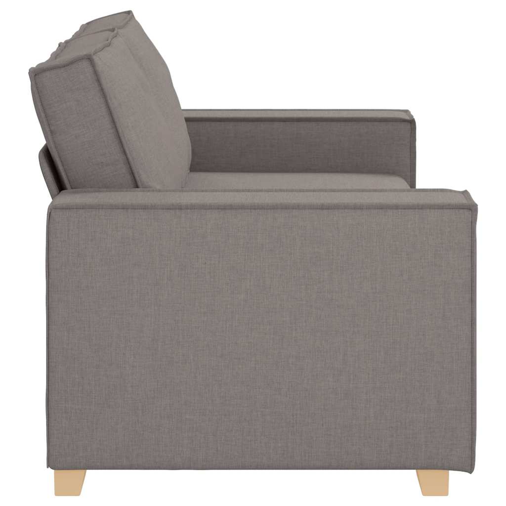 Divano a 2 posti tortora 180x78x84 cm in tessuto
