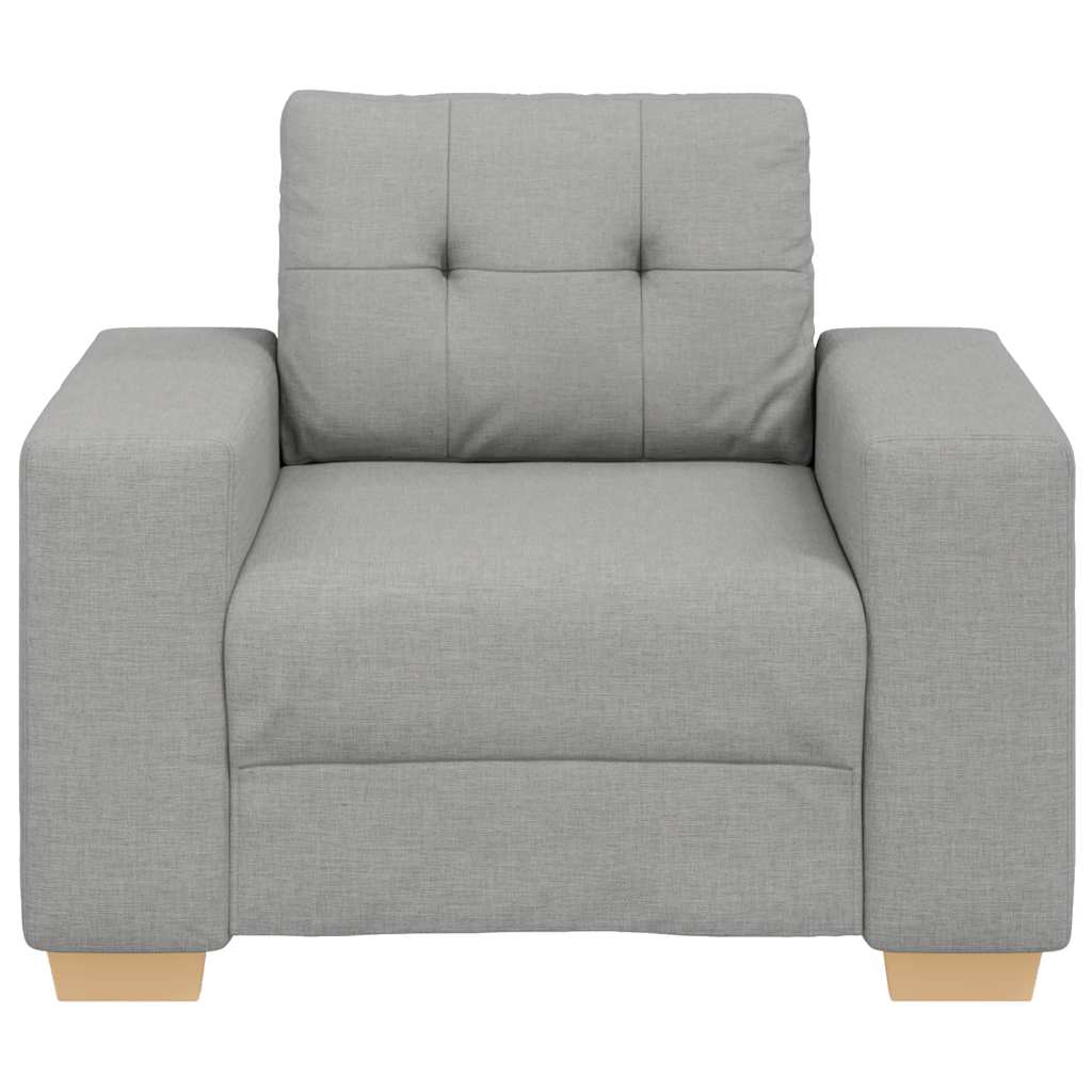 Divano Sedia Grigio Nuvola 59 cm in Tessuto