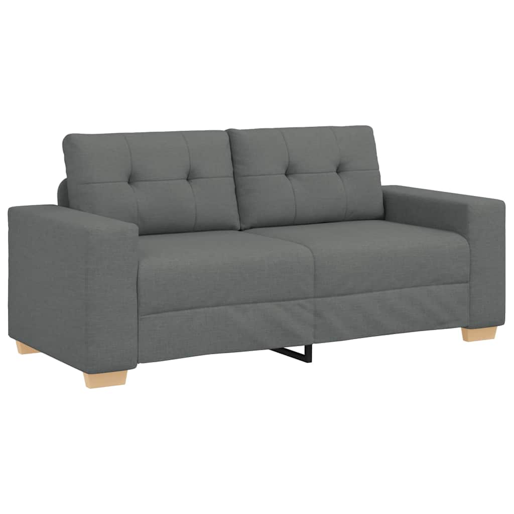 Divano Divanetto Grigio Scuro 140 cm in Tessuto