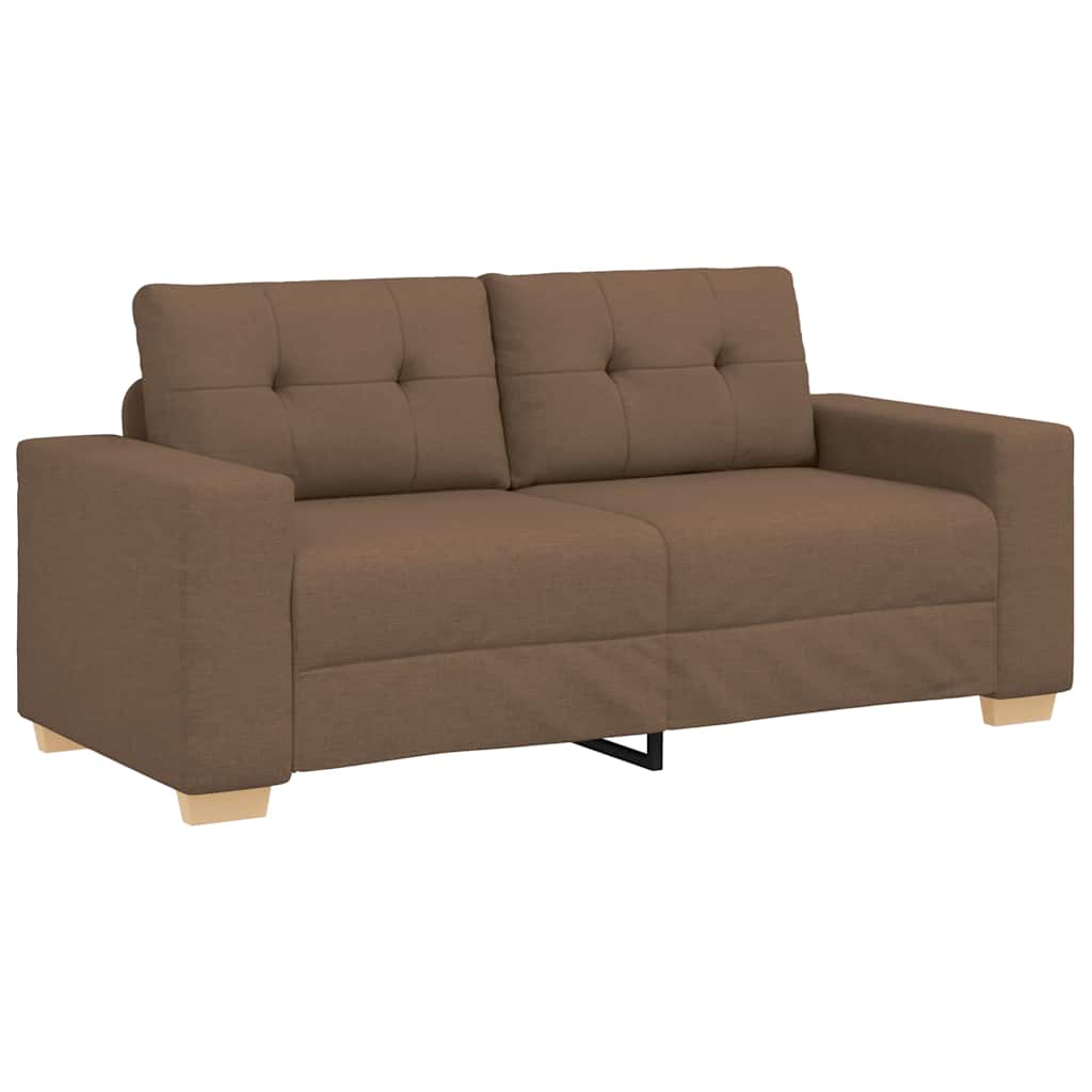 Divano Divanetto Marrone 140 cm in Tessuto