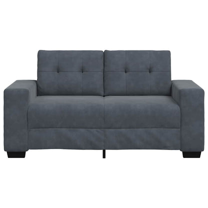 Divano Divanetto Grigio Scuro 120 cm in Velluto