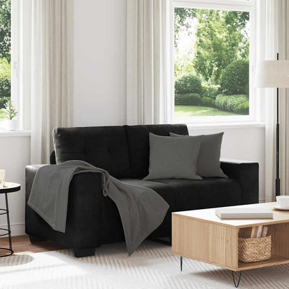 Divano Divanetto Nero 120 cm in Velluto