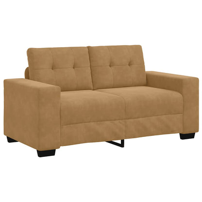 Divano Divanetto Marrone 120 cm in Velluto