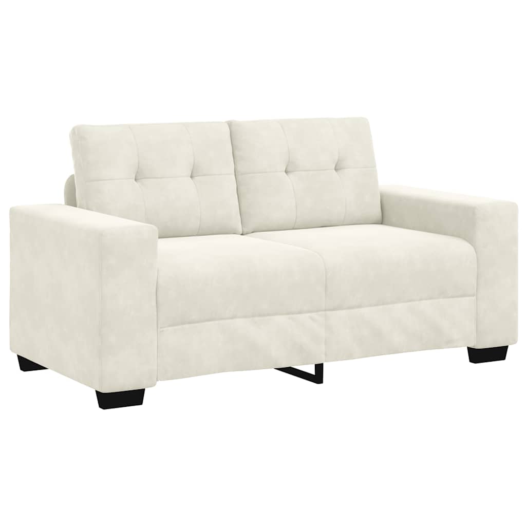 Divano Divanetto Crema 120 cm in Velluto