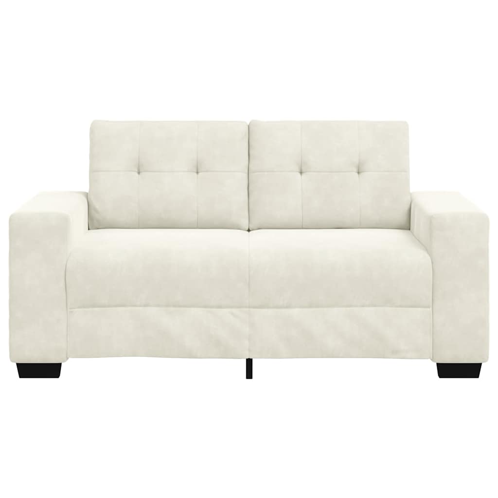 Divano Divanetto Crema 120 cm in Velluto