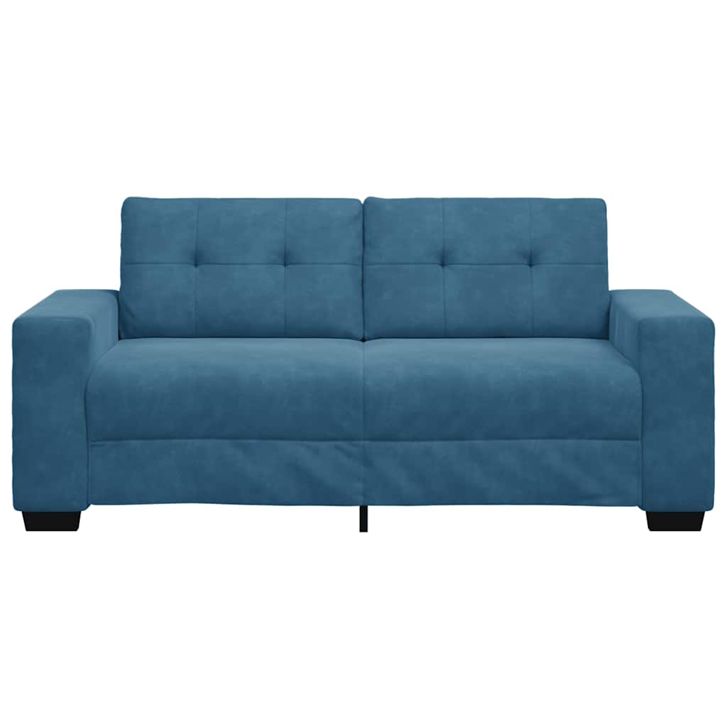 Divano Divanetto Blu 140 cm in Velluto