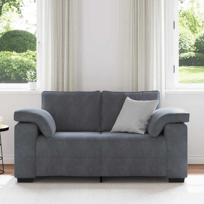 Divano Divanetto Grigio Scuro 160x77x82 cm in Velluto
