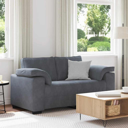 Divano Divanetto Grigio Scuro 160x77x82 cm in Velluto