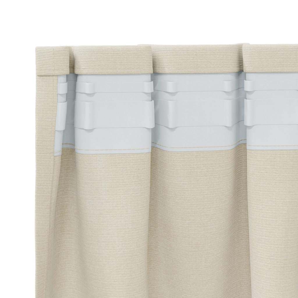 Tende oscuranti 2 pcs Crema 140 x 245 cm Velluto