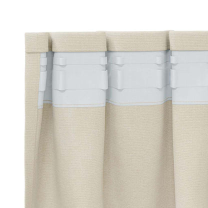 Tende oscuranti 2 pcs Crema 140 x 245 cm Velluto