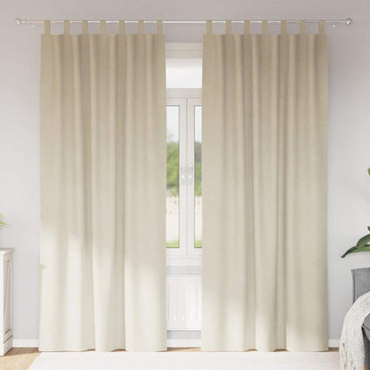 Tende oscuranti 2 pcs Crema 140 x 245 cm Velluto