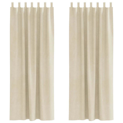 Tende oscuranti 2 pcs Crema 140 x 245 cm Velluto