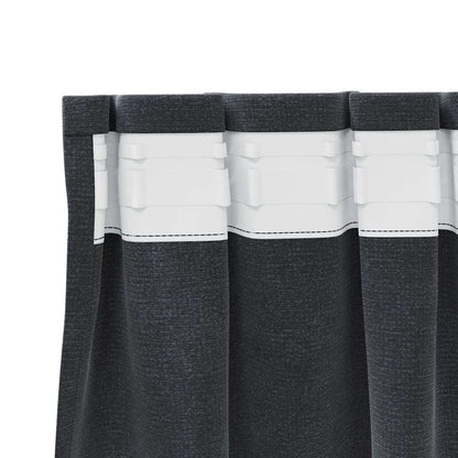 Tende oscuranti 2 pcs Grigio chiaro 140 x 175 cm Velluto
