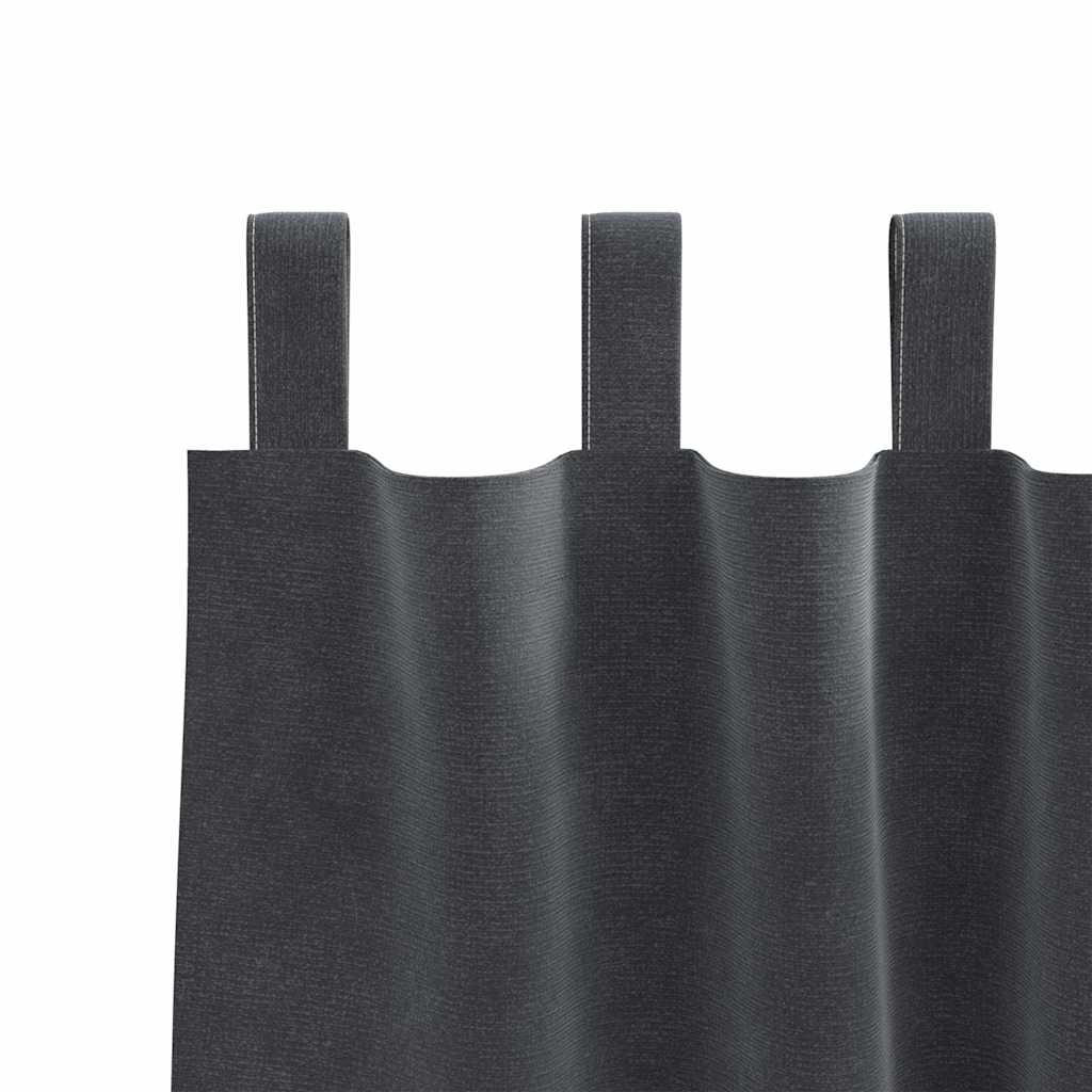 Tende oscuranti 2 pcs Grigio chiaro 140 x 175 cm Velluto