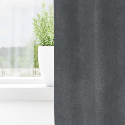 Tende oscuranti 2 pcs Grigio chiaro 140 x 175 cm Velluto