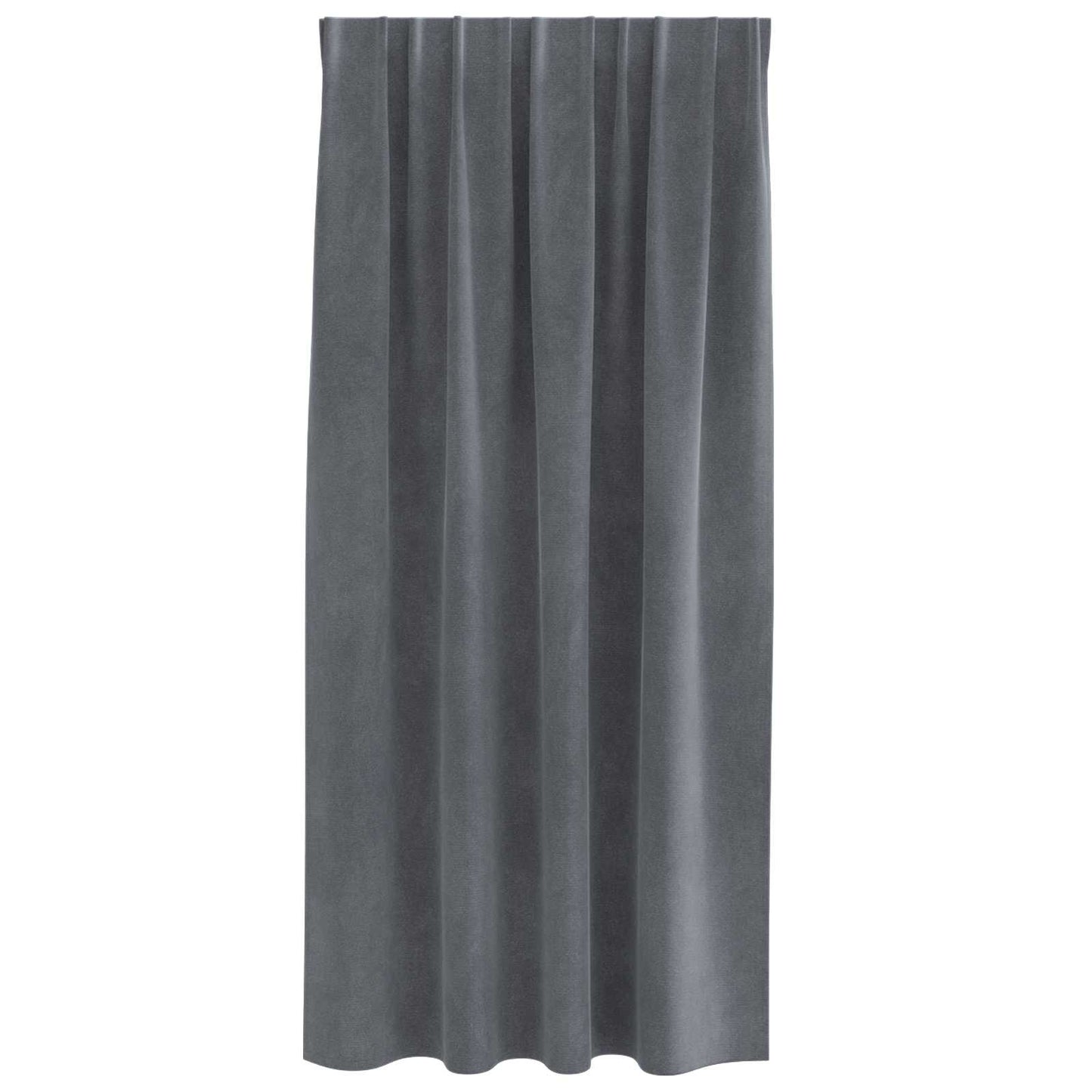 Tende oscuranti 2 pcs Grigio chiaro 140 x 175 cm Velluto