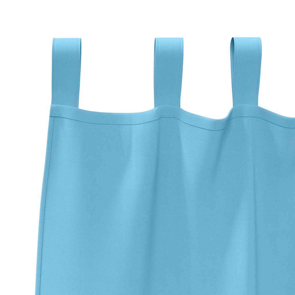 Tende Blackout con Anelli 2 pcs Blu Chiaro 140 x 140 cm