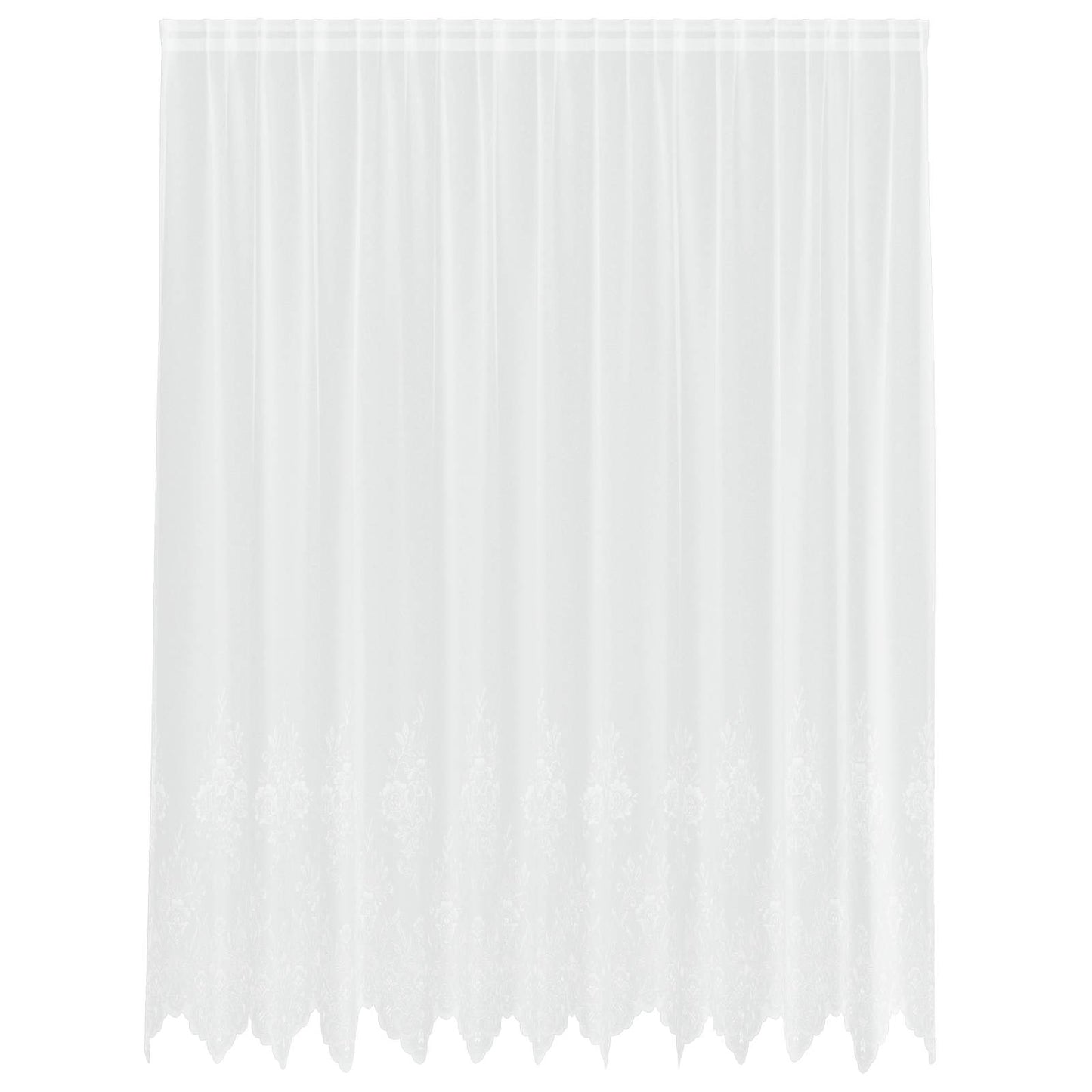 Tenda in Pizzo con tende Bianco 240 x 300 cm Poliestere