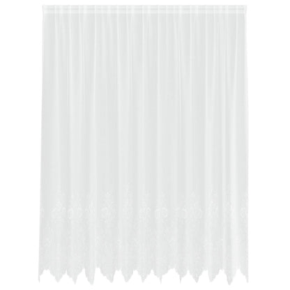 Tenda in Pizzo con tende Bianco 240 x 300 cm Poliestere