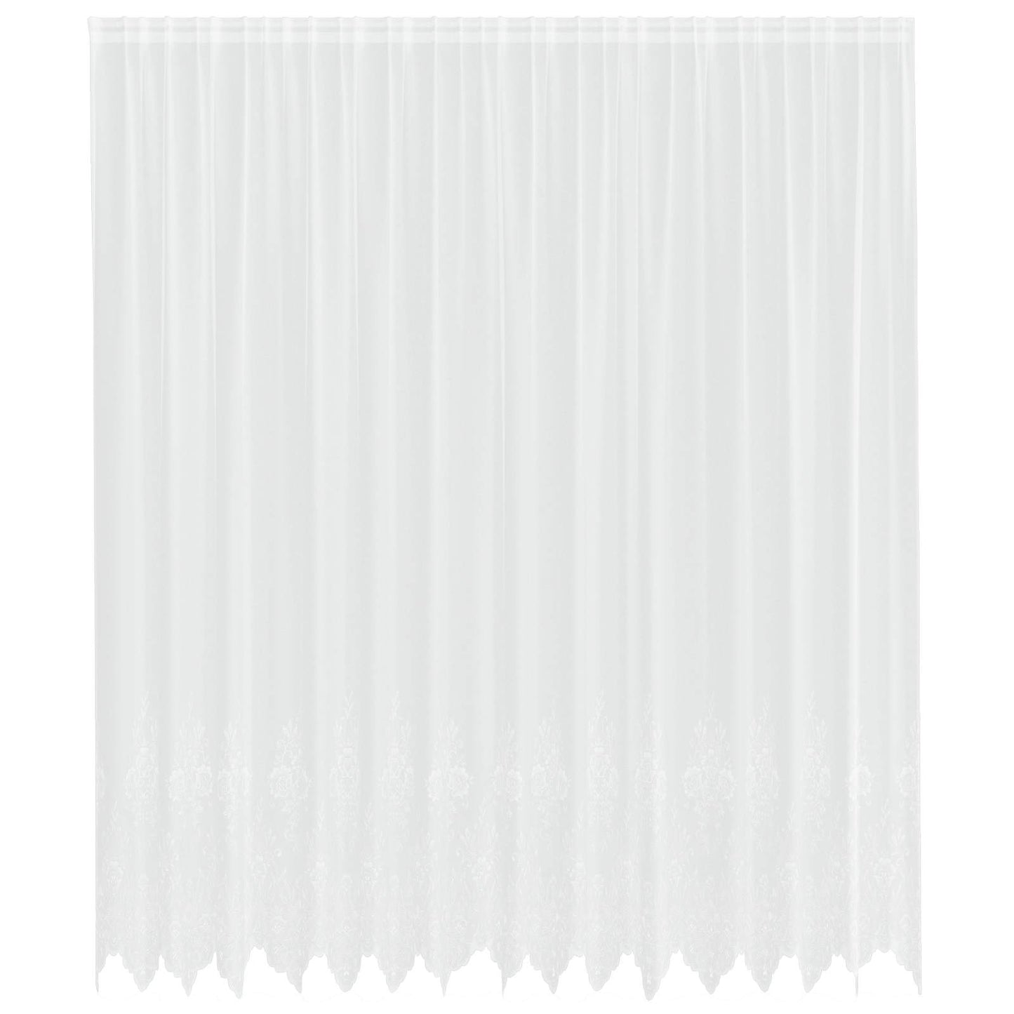Tenda in Pizzo con tende Bianco 300 x 400 cm Poliestere