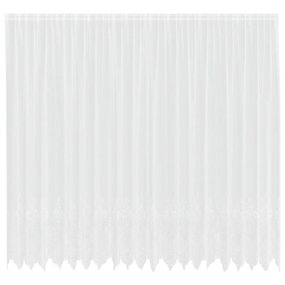 Tenda in Pizzo con tende Bianco 300 x 500 cm Poliestere