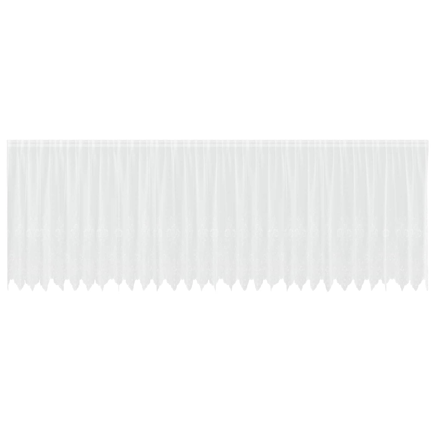Tenda in Pizzo con tende Bianco 160 x 750 cm Poliestere