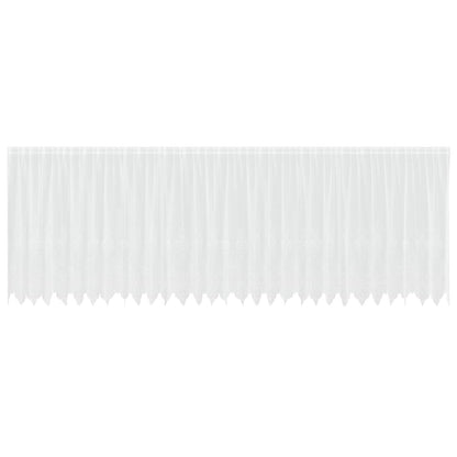Tenda in Pizzo con tende Bianco 160 x 750 cm Poliestere