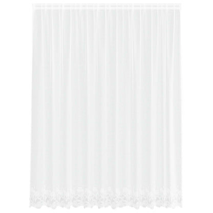 Tenda in Pizzo con tende Bianco 240 x 300 cm Poliestere