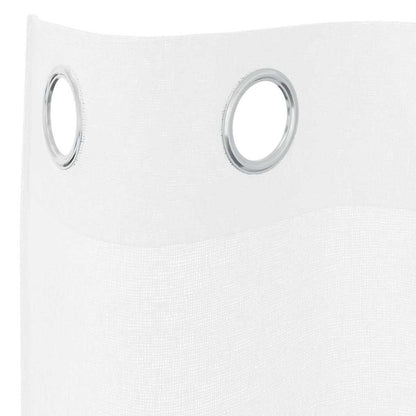 Tenda in Velo con tende 2 pcs Bianco 260 x 140 cm Poliestere
