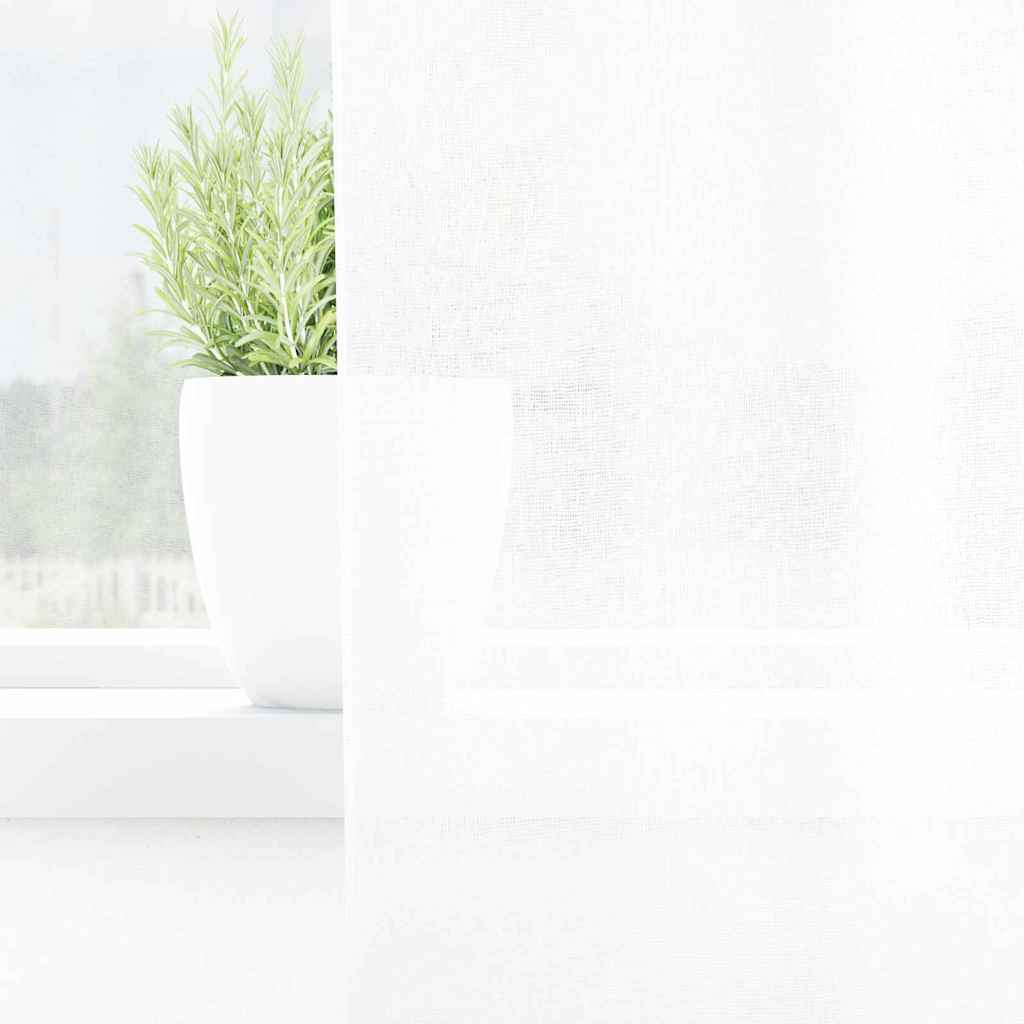 Tenda in Velo con tende 2 pcs Bianco 260 x 140 cm Poliestere