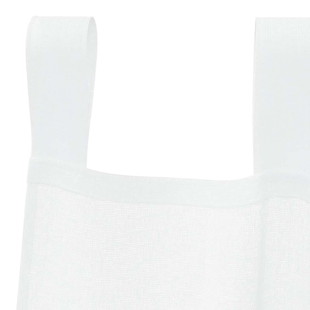 Tenda in Velo con tende 2 pcs Bianco 260 x 140 cm Poliestere