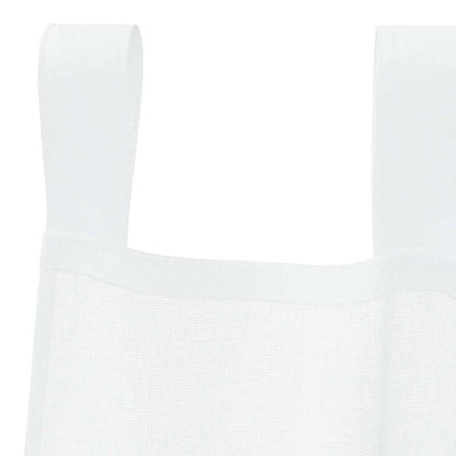 Tenda in Velo con tende 2 pcs Bianco 260 x 140 cm Poliestere
