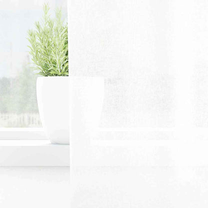 Tenda in Velo con tende 2 pcs Bianco 260 x 140 cm Poliestere