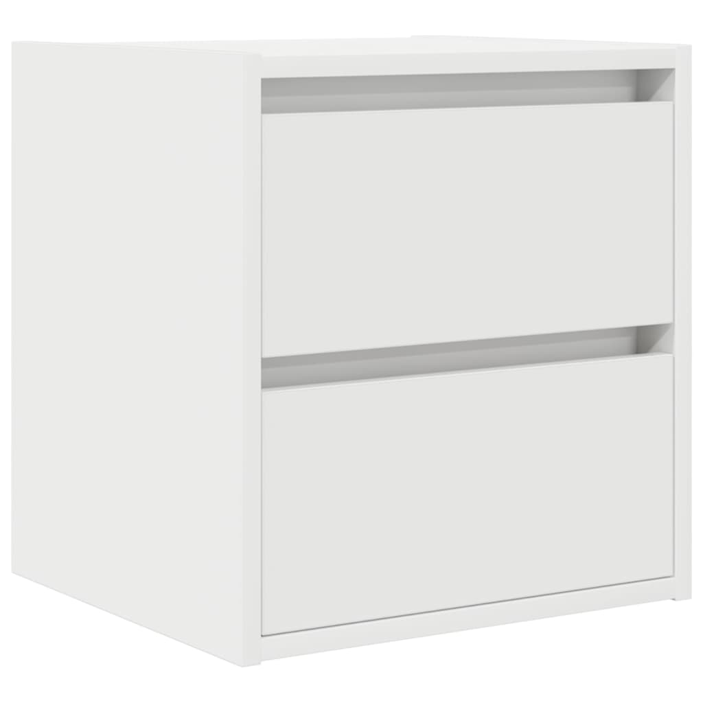 Comodino a Muro Bianco 38x34x40 cm