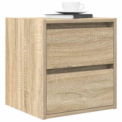Comodino a Muro Rovere Sonoma 38x34x40 cm